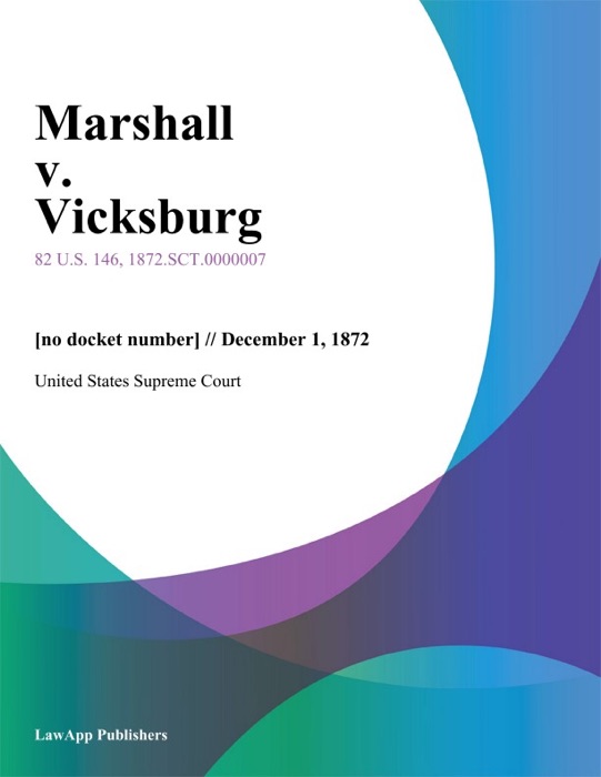 Marshall v. Vicksburg