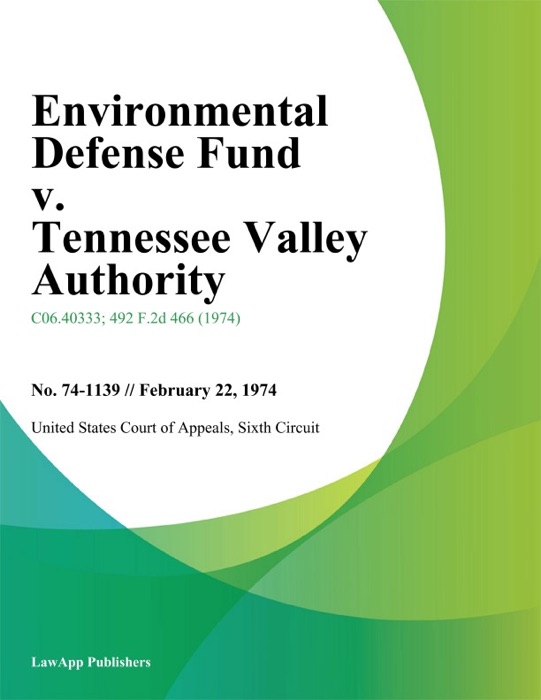 Environmental Defense Fund v. Tennessee Valley Authority