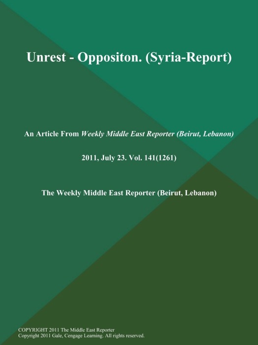 Unrest - Oppositon (Syria-Report)