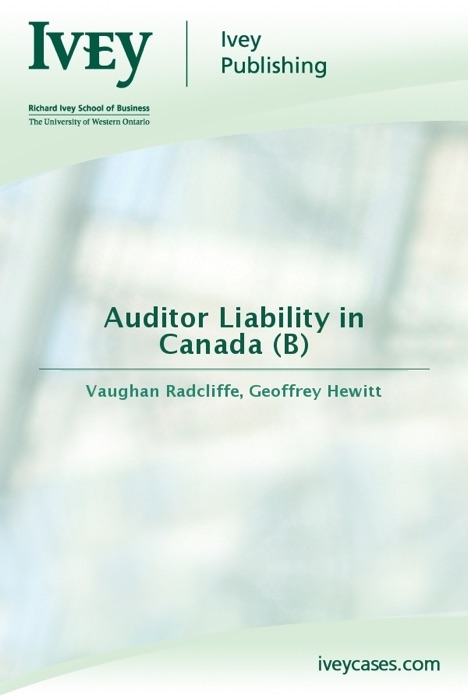 Auditor Liability in Canada (B)