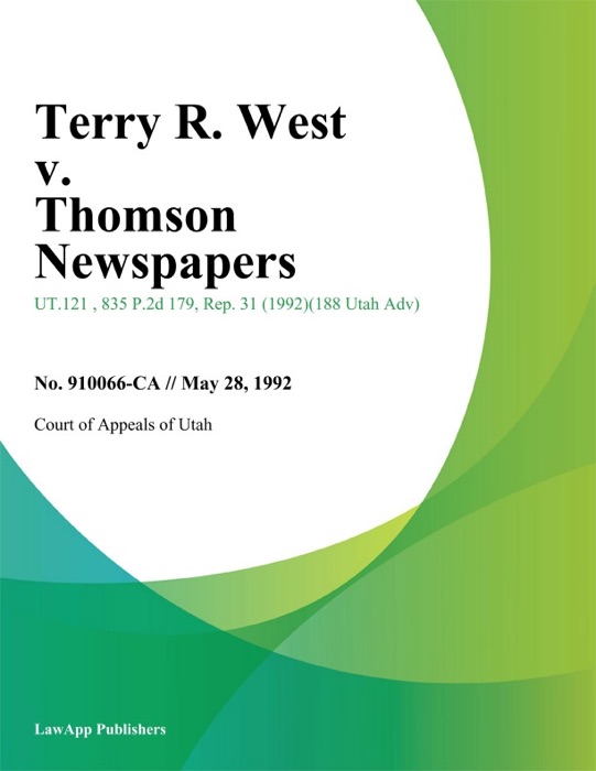 Terry R. West v. Thomson Newspapers