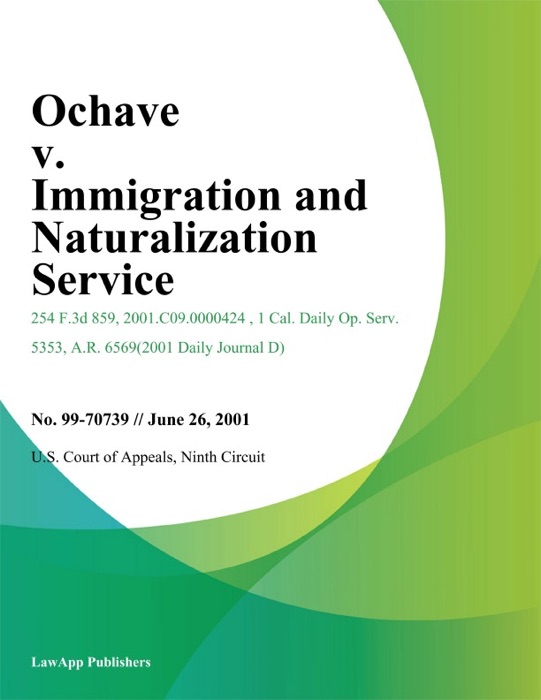 Ochave V. Immigration And Naturalization Service