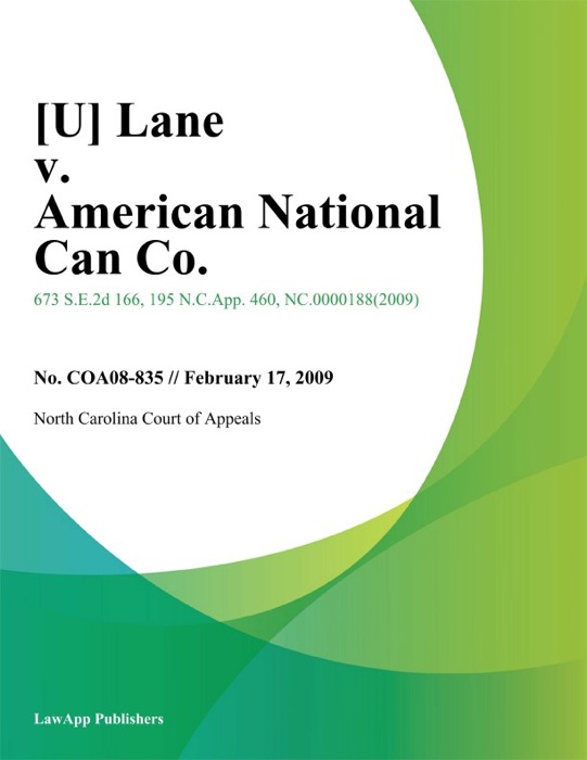 Lane v. American National Can Co.