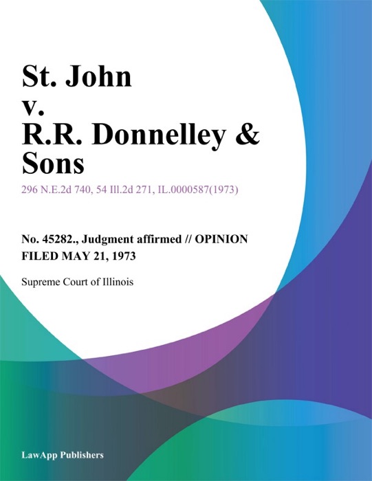 St. John v. R.R. Donnelley & Sons