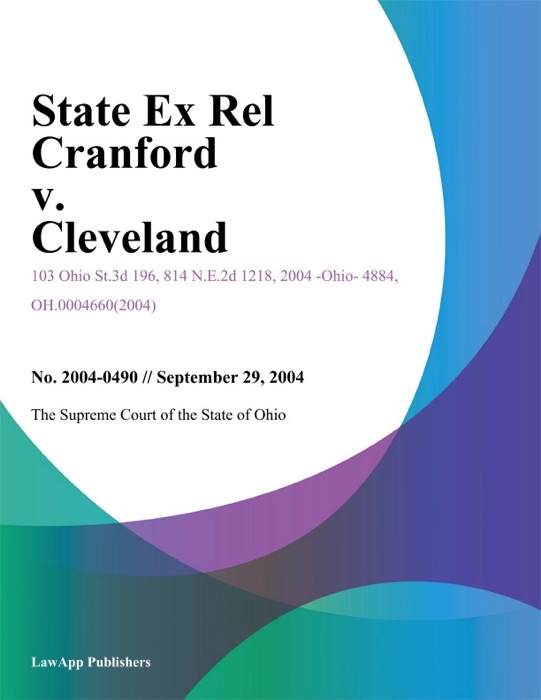 State Ex Rel Cranford v. Cleveland