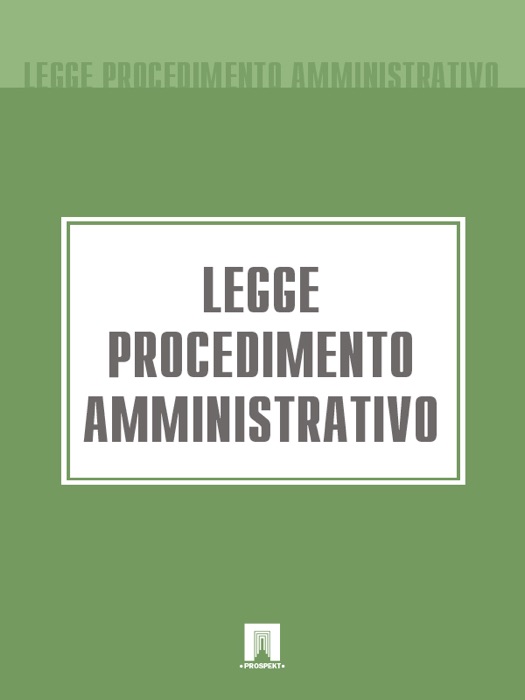 Legge Procedimento Amministrativo