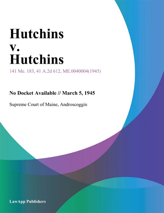 Hutchins v. Hutchins