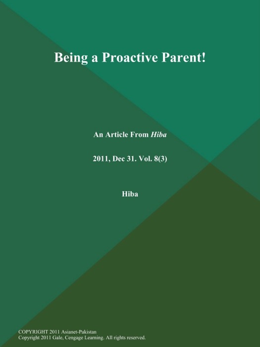 Being a Proactive Parent!