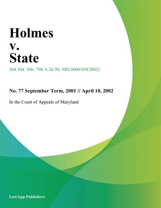 Holmes v. State