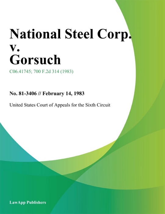 National Steel Corp. V. Gorsuch
