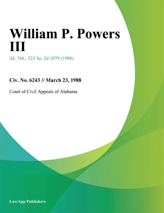 William P. Powers III