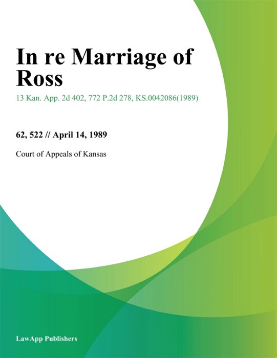 In re Marriage of Ross