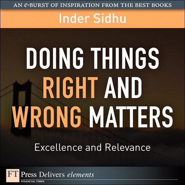 Doing Things Right and Wrong What Matters: Excellence and Relevance