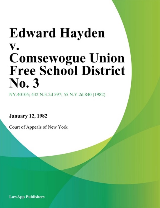 Edward Hayden v. Comsewogue Union Free School District No. 3