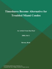 Download Timeshares Become Alternative for Troubled Miami Condos