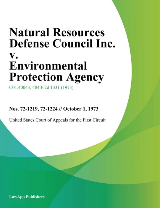 Natural Resources Defense Council Inc. v. Environmental Protection Agency