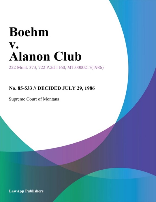 Boehm v. Alanon Club