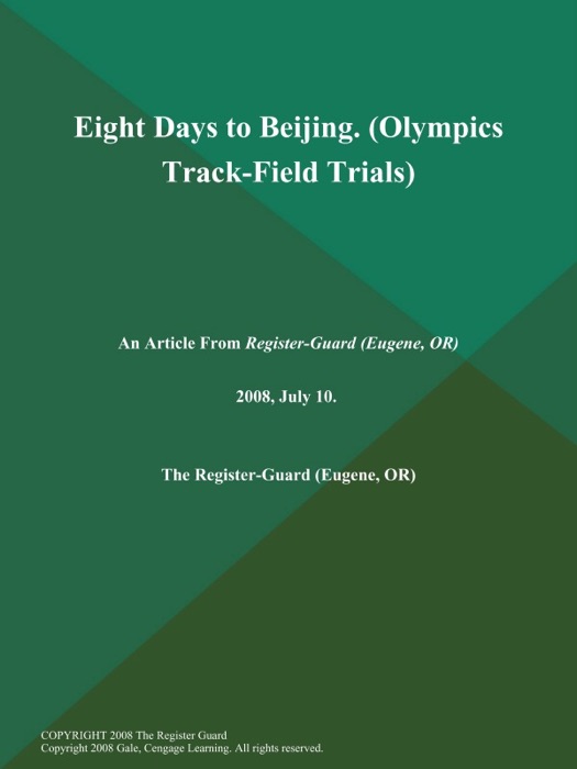 Eight Days to Beijing (Olympics Track-Field Trials)