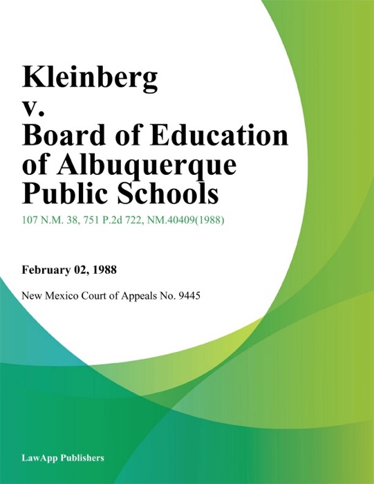 Kleinberg v. Board of Education of Albuquerque Public Schools