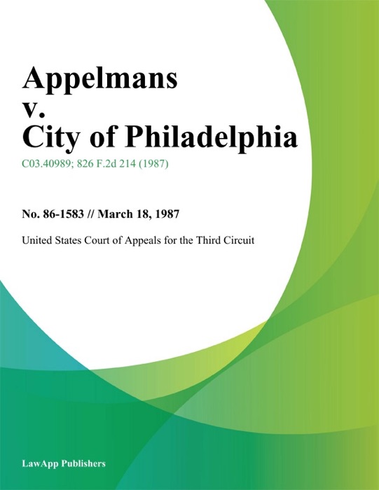 Appelmans v. City of Philadelphia