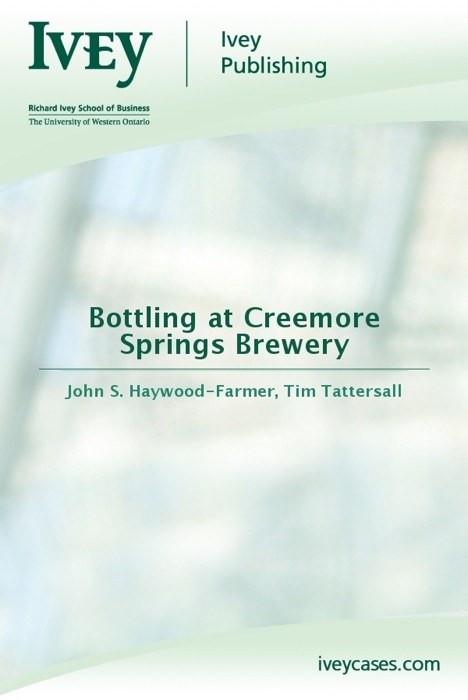 Bottling at Creemore Springs Brewery