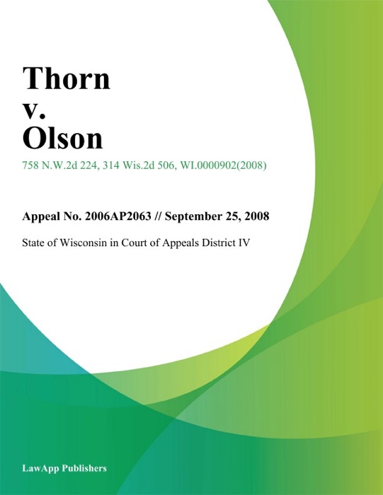 Thorn V. Olson