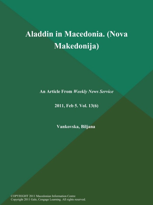 Aladdin in Macedonia (Nova Makedonija)