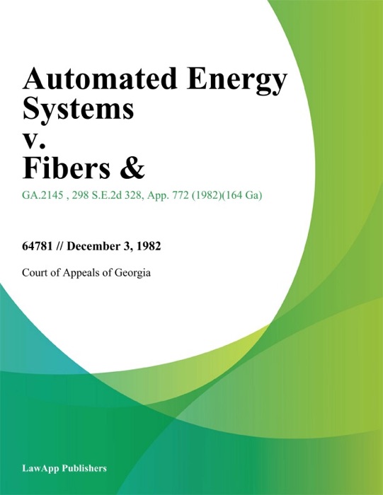 Automated Energy Systems v. Fibers