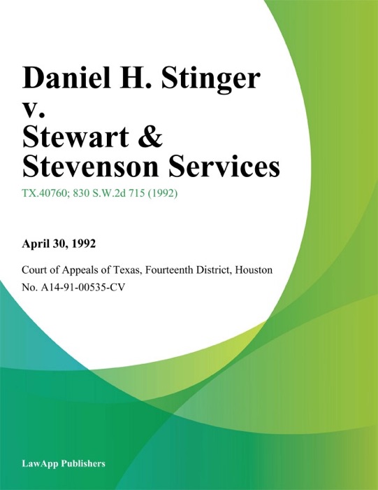Daniel H. Stinger v. Stewart & Stevenson Services