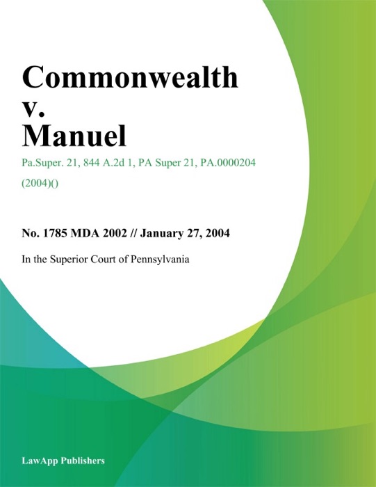 Commonwealth v. Manuel