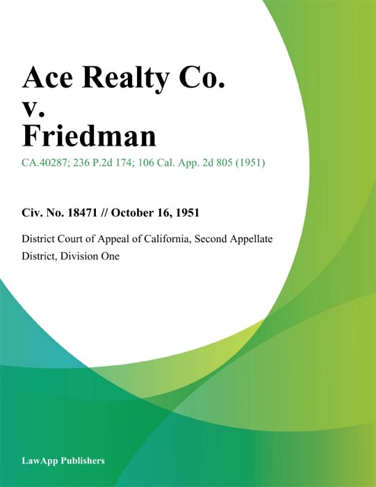 Ace Realty Co. v. Friedman