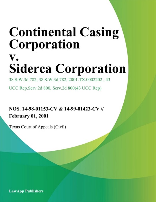 Continental Casing Corporation V. Siderca Corporation