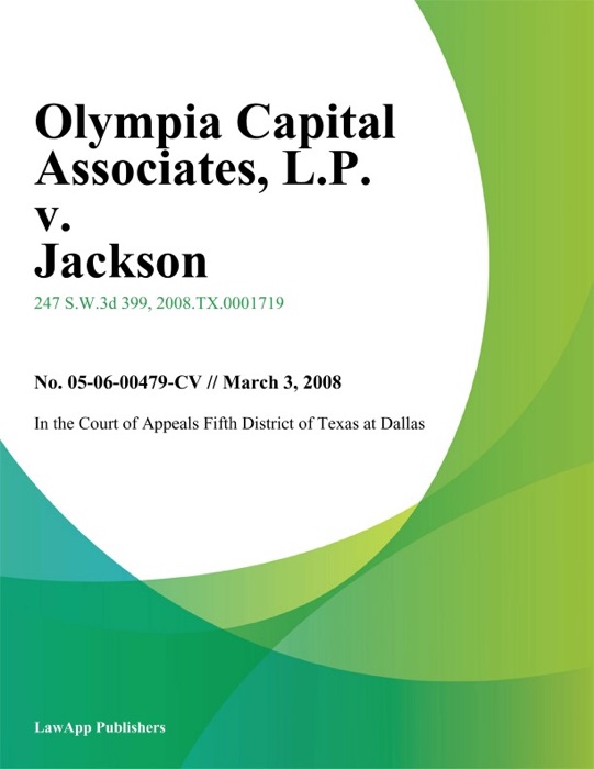 Olympia Capital Associates, L.P. v. Jackson