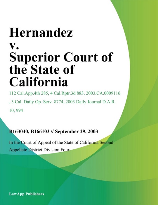 Hernandez V. Superior Court Of The State Of California