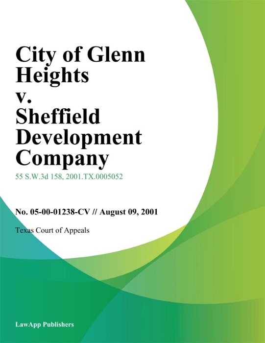 City of Glenn Heights v. Sheffield Development Company