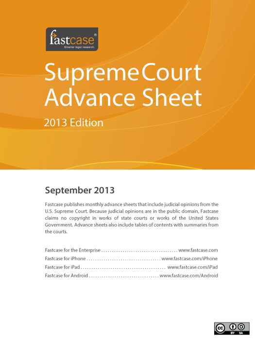 U.S. Supreme Court Advance Sheet September 2013