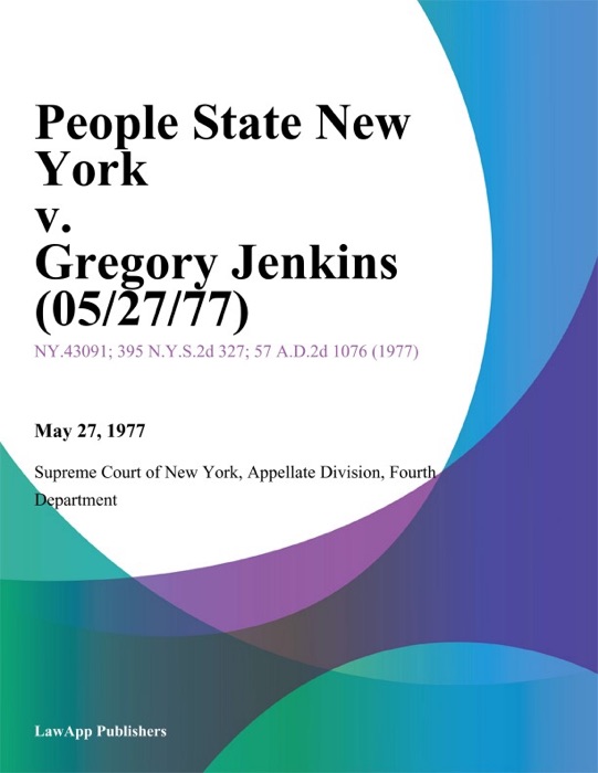 People State New York v. Gregory Jenkins