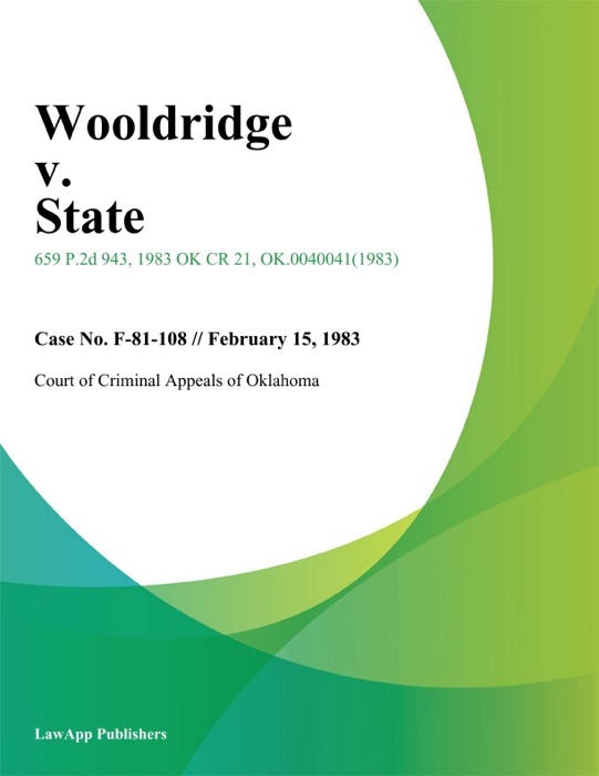 Wooldridge v. State