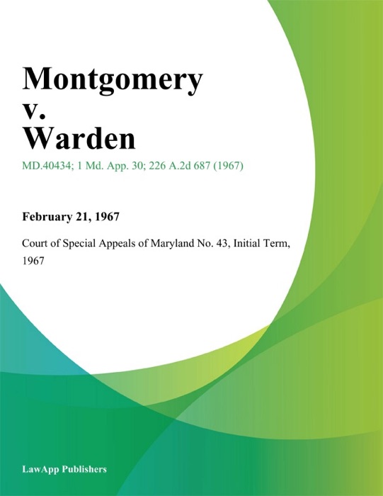 Montgomery v. Warden