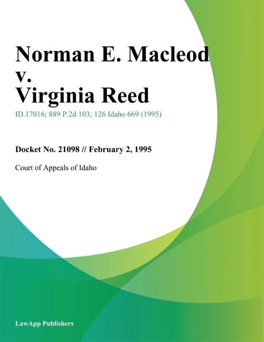 Norman E. Macleod v. Virginia Reed