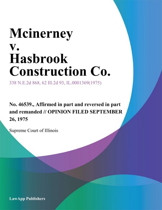 Mcinerney v. Hasbrook Construction Co.