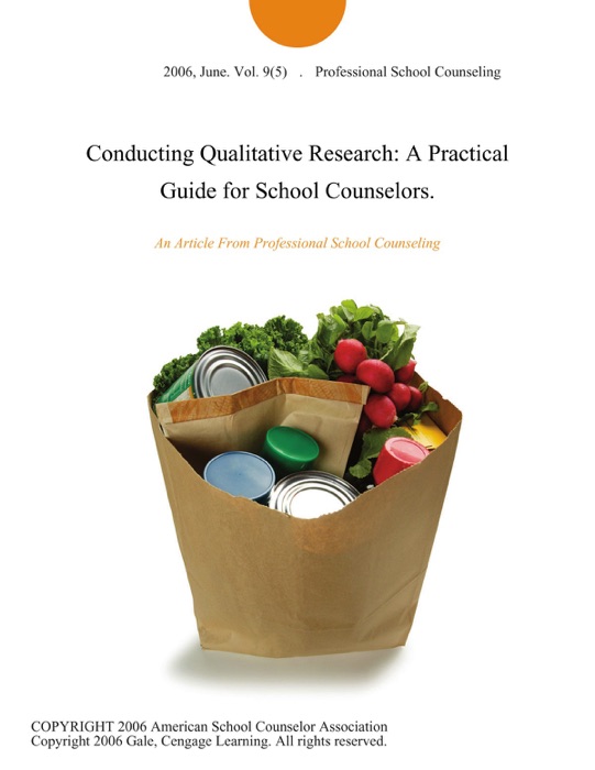 Conducting Qualitative Research: A Practical Guide for School Counselors.