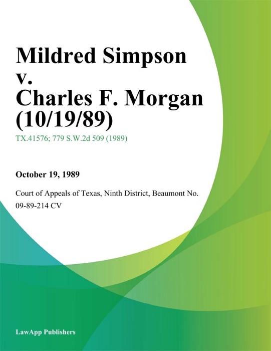 Mildred Simpson v. Charles F. Morgan