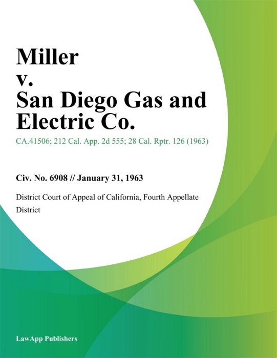 Miller v. San Diego Gas and Electric Co.