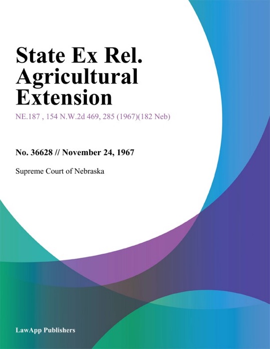 State Ex Rel. Agricultural Extension