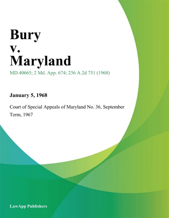 Bury v. Maryland