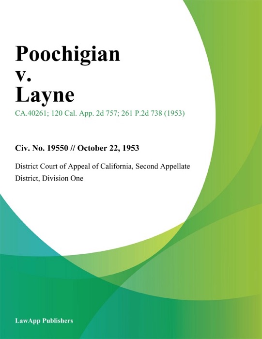 Poochigian V. Layne