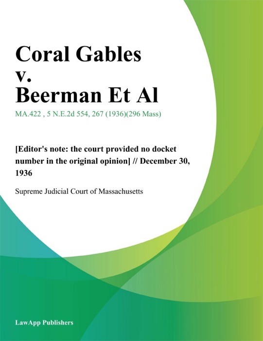 Coral Gables v. Beerman Et Al.