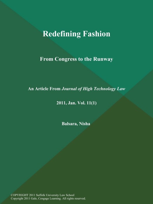 Redefining Fashion: From Congress to the Runway