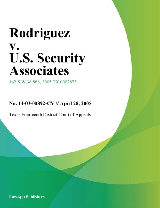 Rodriguez v. U.S. Security Associates